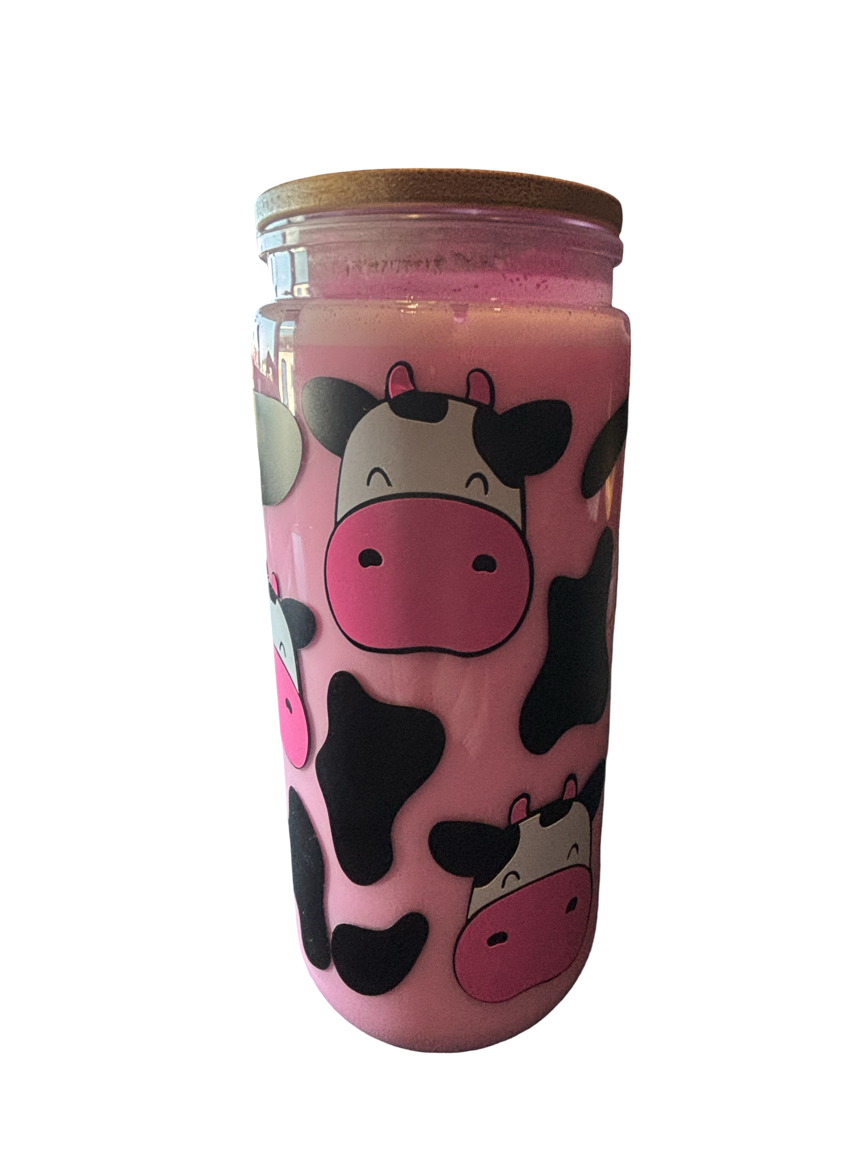 Strawberry milk snow globe cup