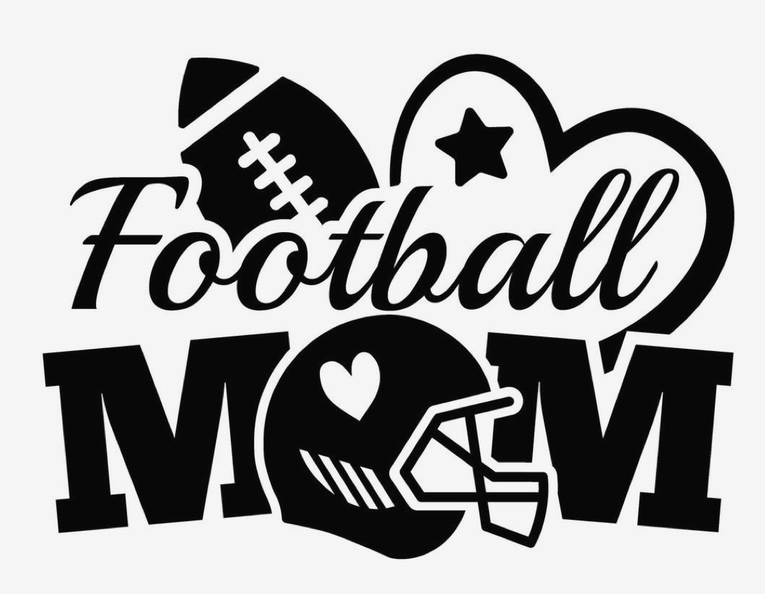 Custom Football mom car/truck decal